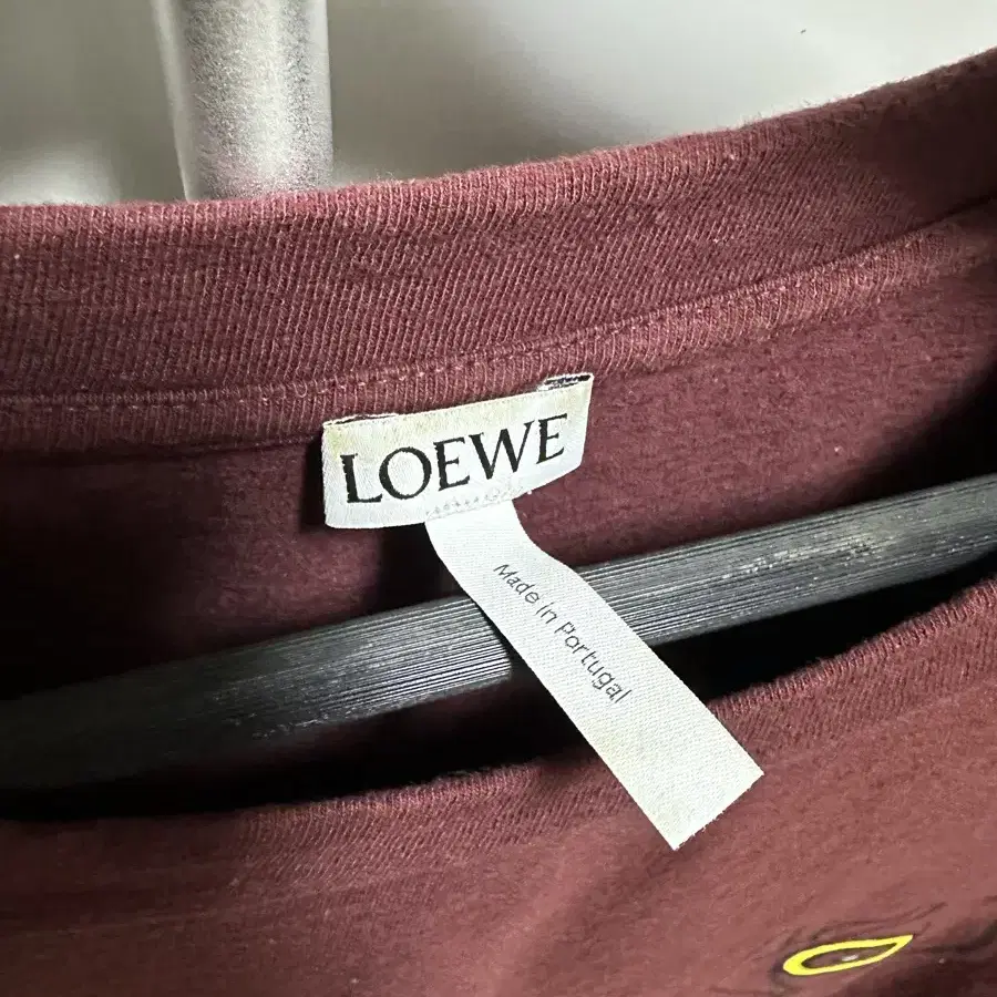 로에베 LOEWE 프린트 코튼 슬리브 티셔츠 XL