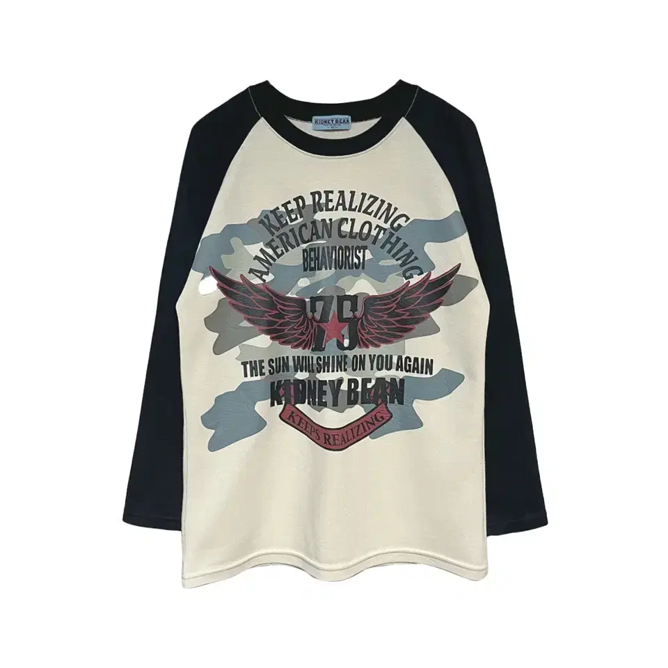 WING LETTERING RAGLAN T