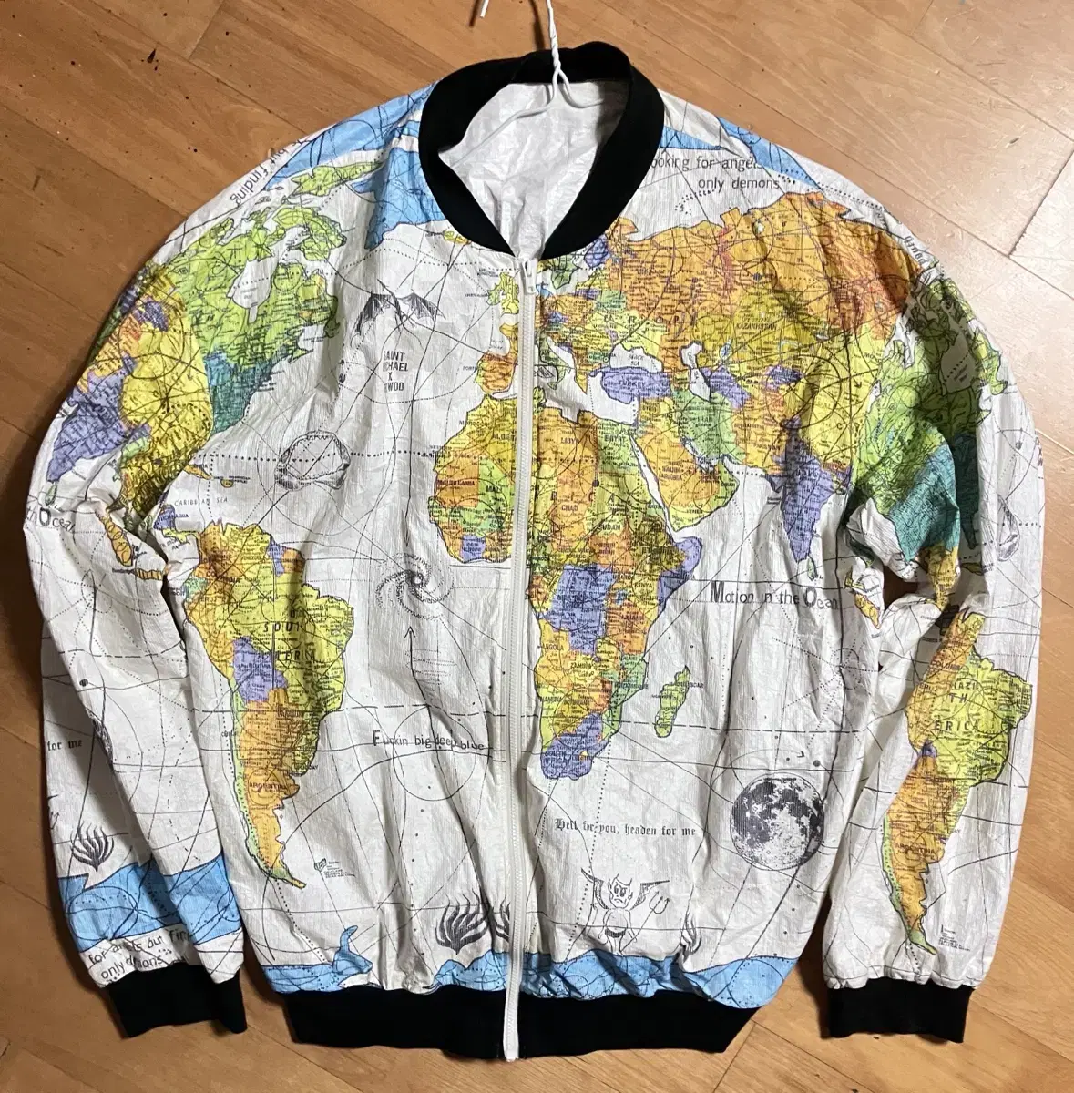 SAINT MICHAEL Kurt Cobain World Map Jacket