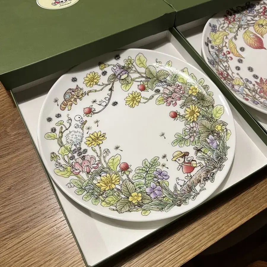 [Noritake] 노리다케 토토로 접시 일본 도자기 그릇 지브리 굿즈