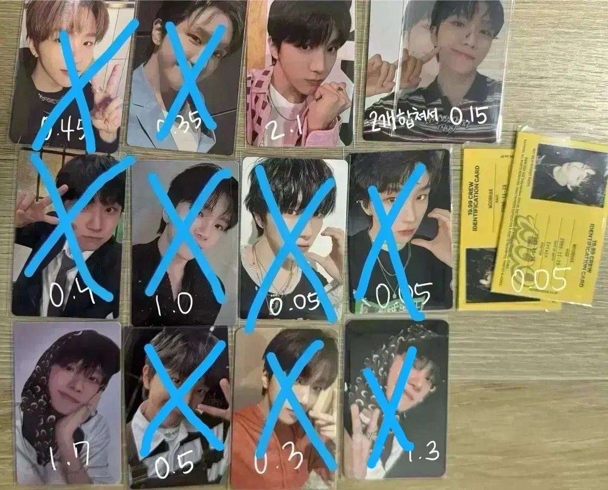 boynextdoor photocard unreleased photocard 공방포카 sungho riwoo jaehyun taesan leehan woonhak