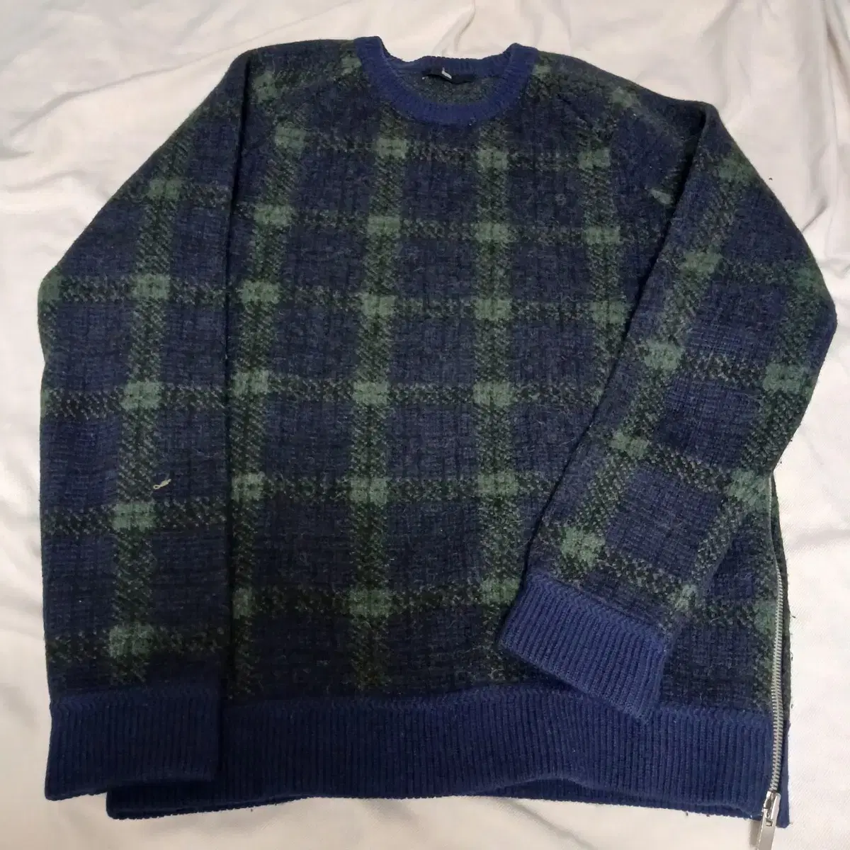 System Homme Wool,Alpaca Plaid Knit