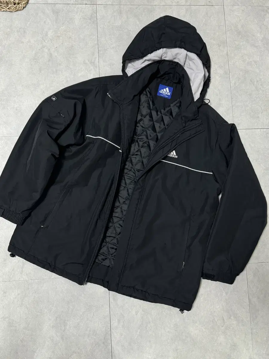 adidas Quilted Nylon Jumper