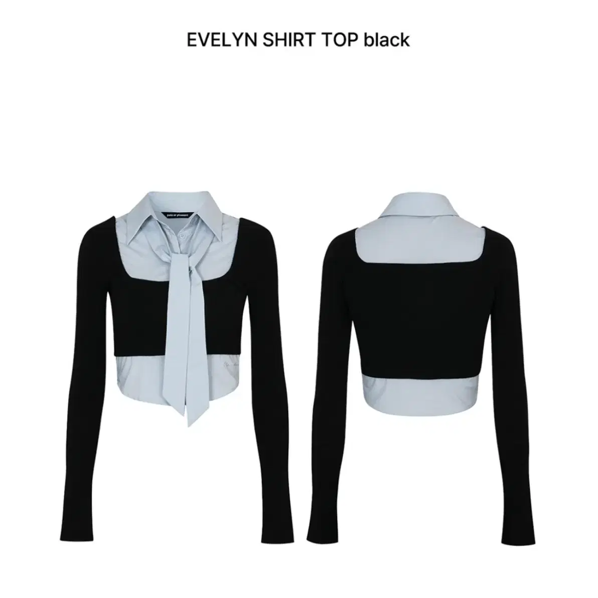 페인오어플레져 에블린 EVELYN SHIRT TOP black