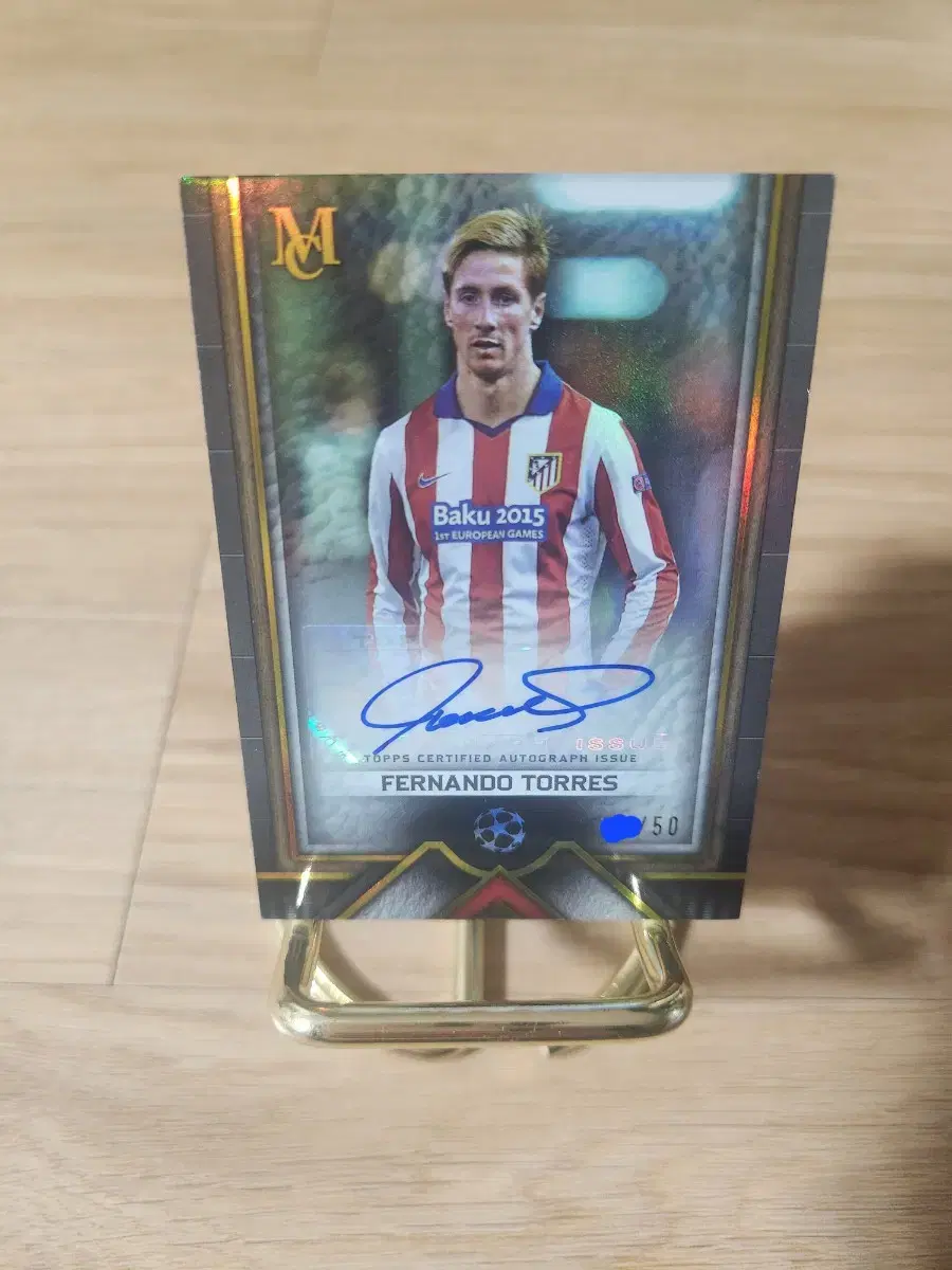 24Tops Museum 50Limited Atletico Madrid Fernando Torres Autographed Autocard