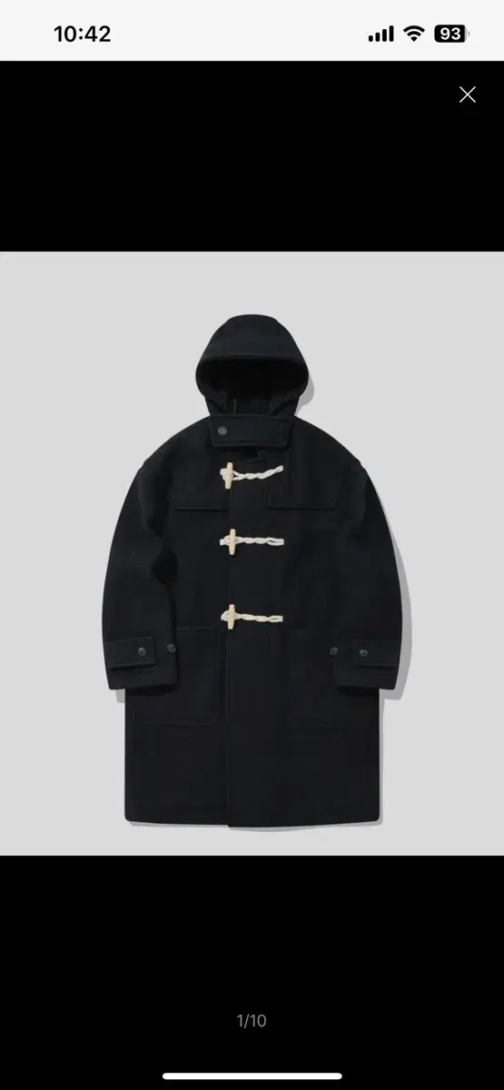 Covernat Wool Duffel Coat Navy