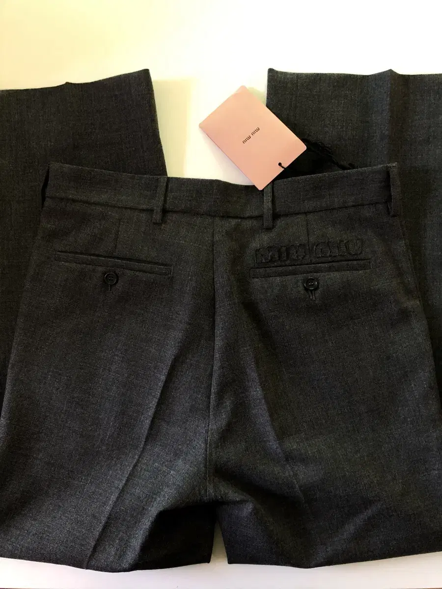 Miu Miu FW24 gray trousers