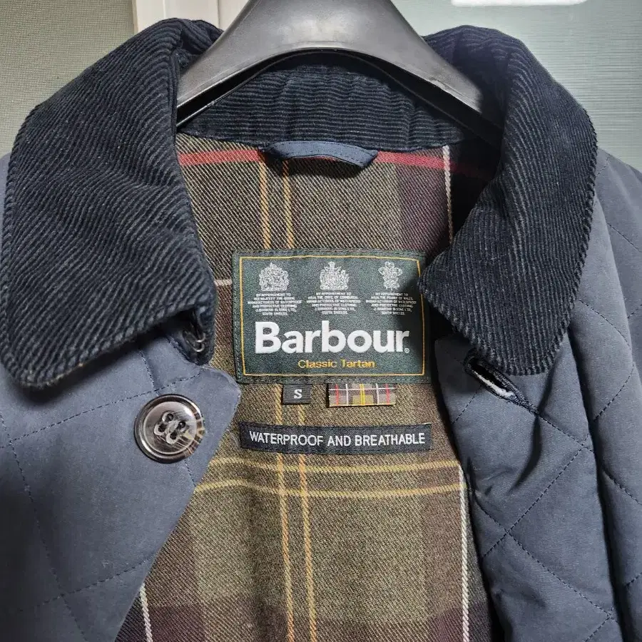 바버(barbour) 타탄 퀼팅 자켓 tartan 코트, 비드넬, 비데일