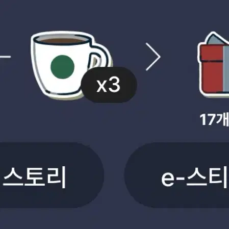 스타벅스 프리퀀시 일반 3개