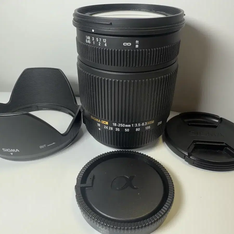 소니 알파마운트 시그마 18-250mm dc os hsm 슈퍼줌렌즈