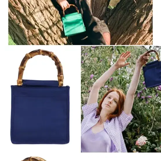 hai bamboo bag 하이 밤부 백 다크네이비