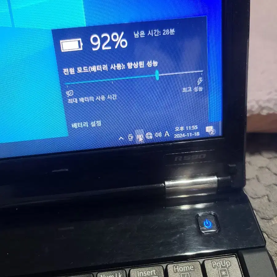 LG R590 노트북 i7-820QM 램8 SSD120