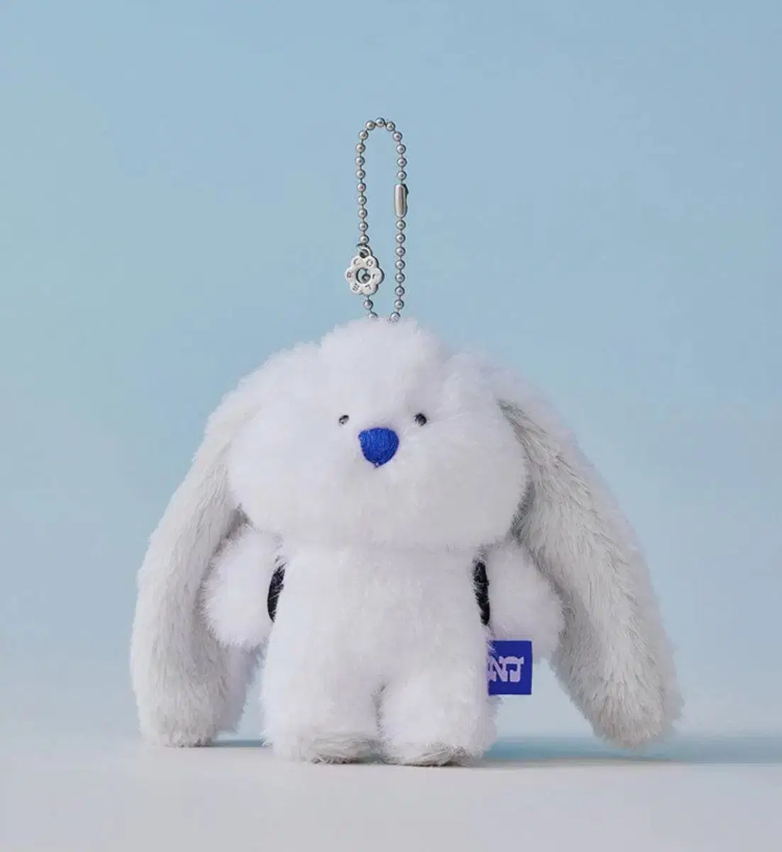 New Jeans Colored Fuzzy Bunny Plush Keyring