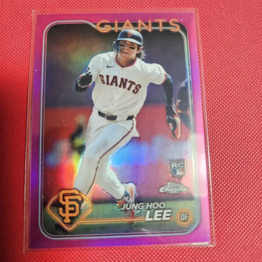 이정후 2024 Topps Chrome 핑크 리플렉터