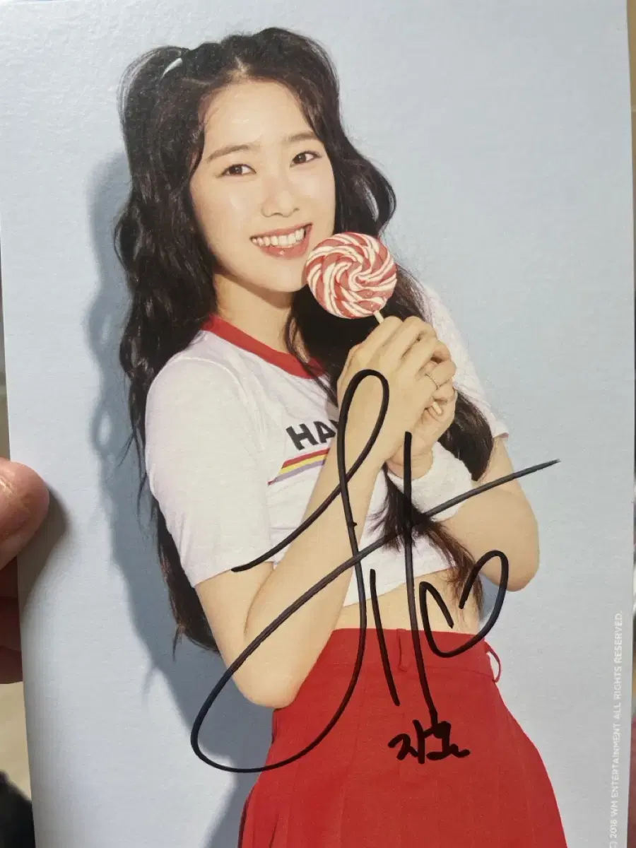 Oh my girl jiho autographed photo