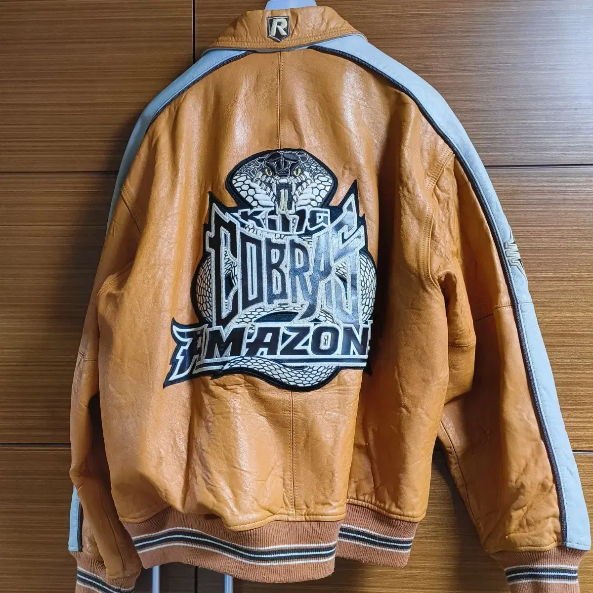 RBC Hip Hop Racing Leather Varsity Jacket