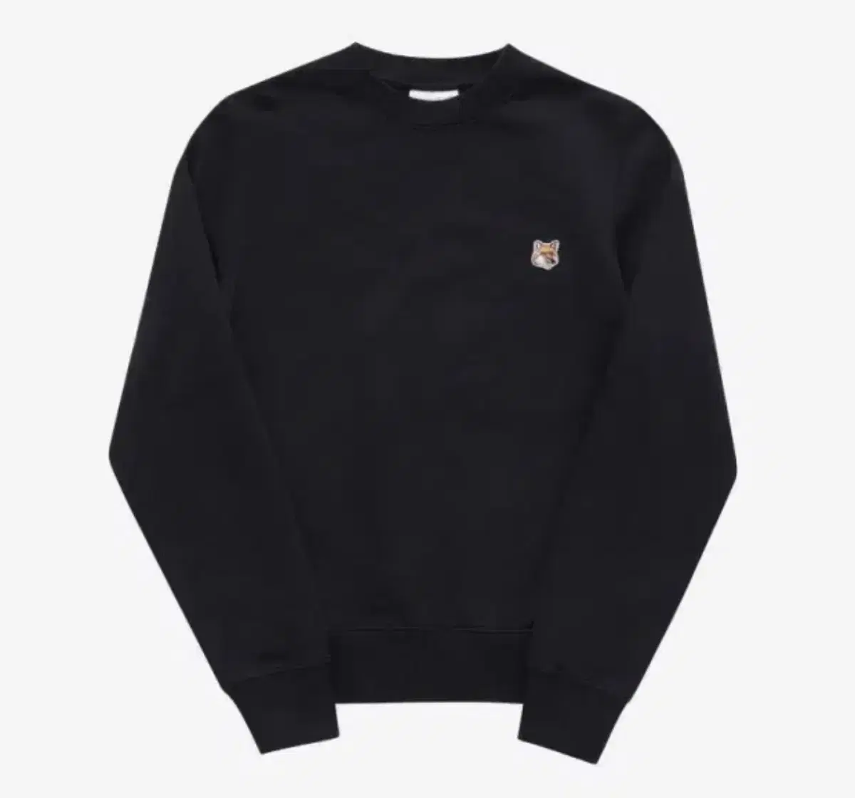 Maison Kitsune Man to Man Black S [Authentic]