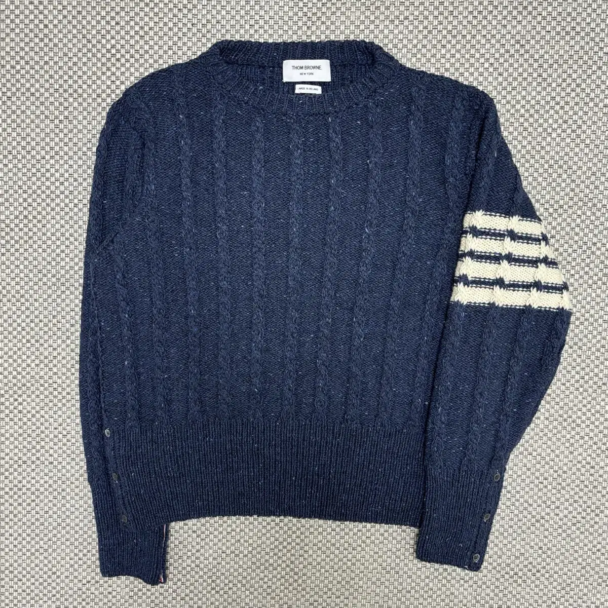 [4] Thom Browne Diagonal Armband Cable Knit