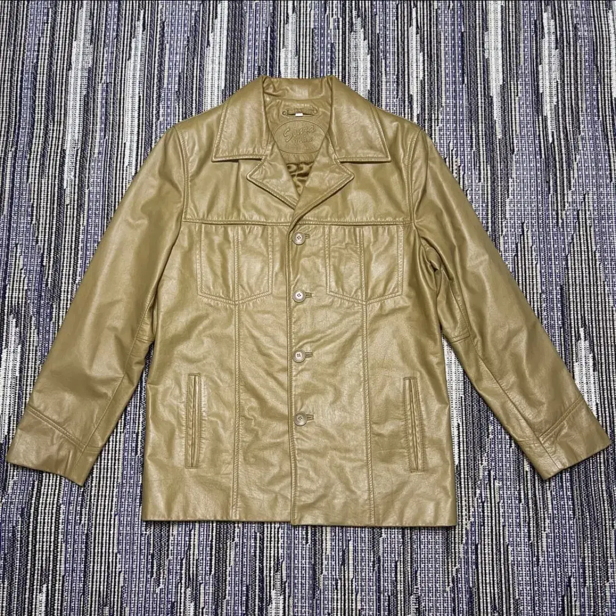 Senza max leather jacket 50