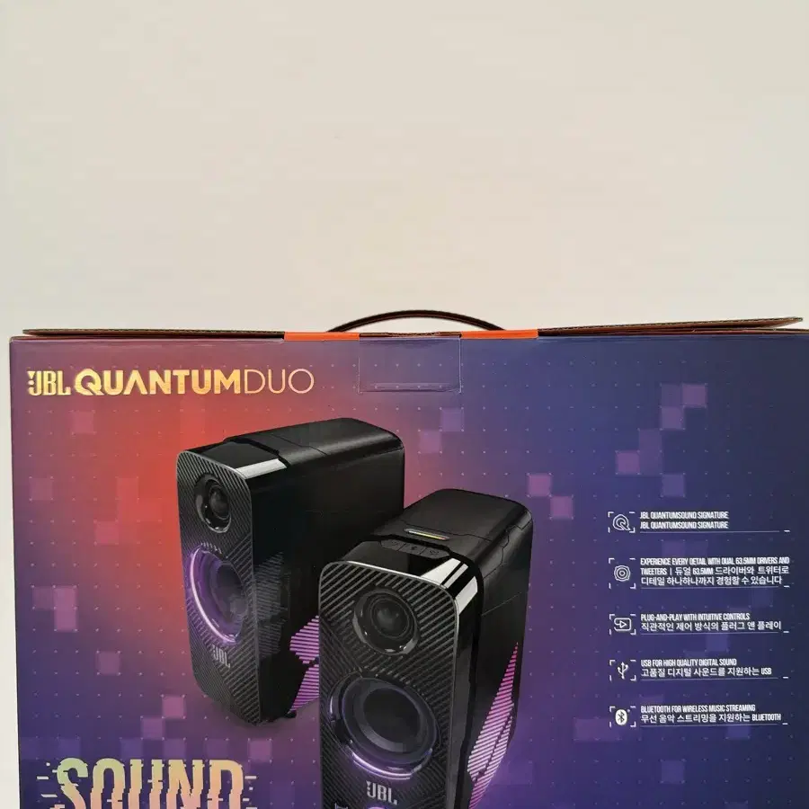 삼성전자 JBL QUANTUM DUO 게이밍 PC 스피커 (퀀텀 LED