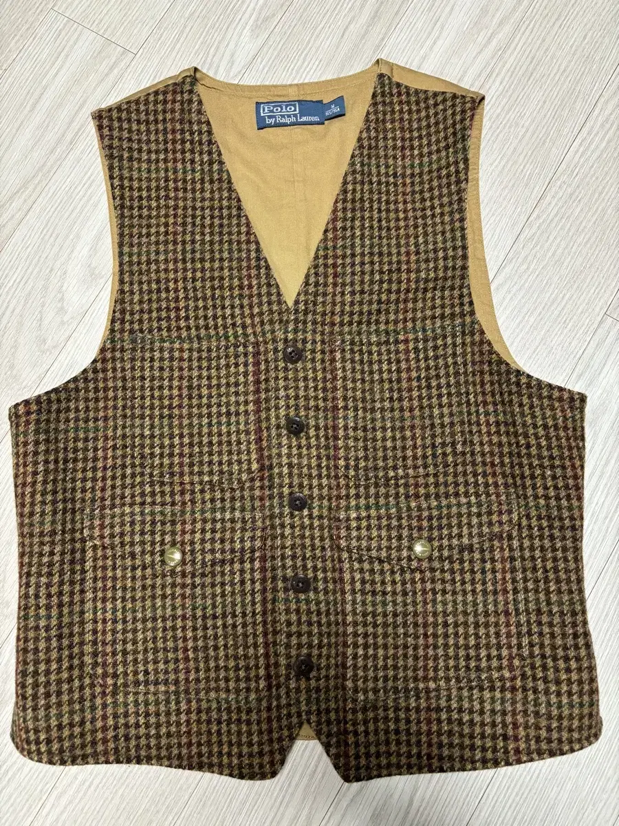 Ralph Lauren Tweed Wool Check Vest