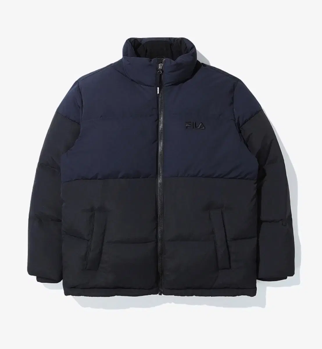 Wheela color coordinated down jacket down padding ink navy S (90)