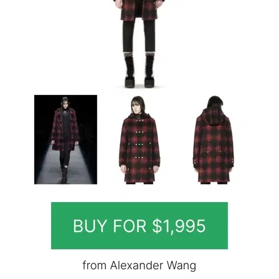 alexander wang hooded coat 알렉산더왕 여성 후드코트