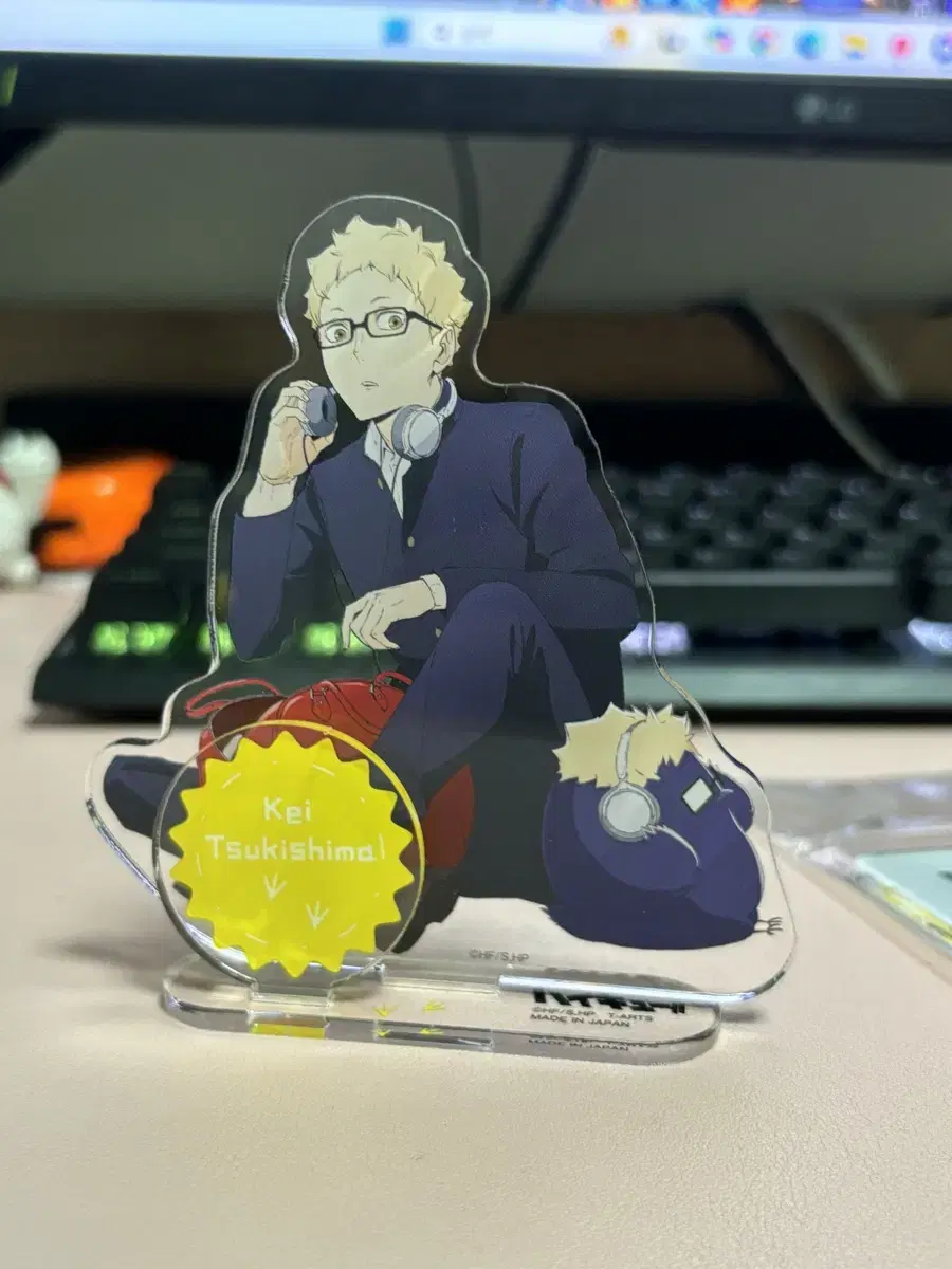 Haikyuu Tsukishima Kei Mascot Acrylic Stand