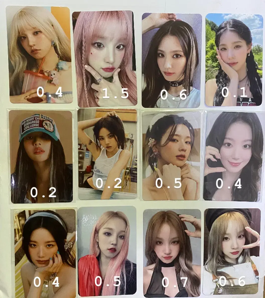 Sell girly photo kards photocard 