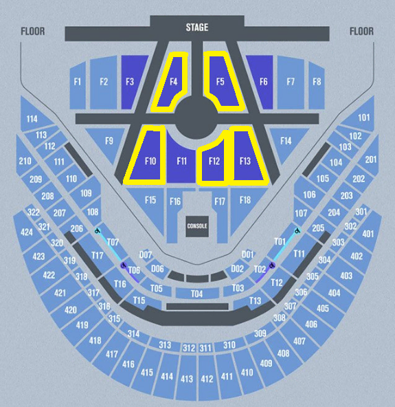 11/29 NCT DREAM 콘서트 VIP석 F4,F5,F10,F13구역