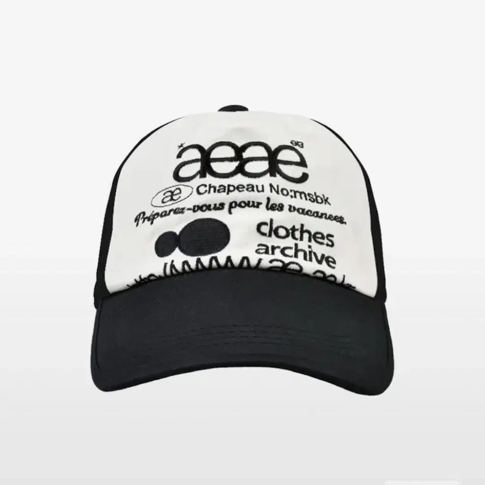 aeae 모자 WEB LOGO TWO TONE BALL CAP