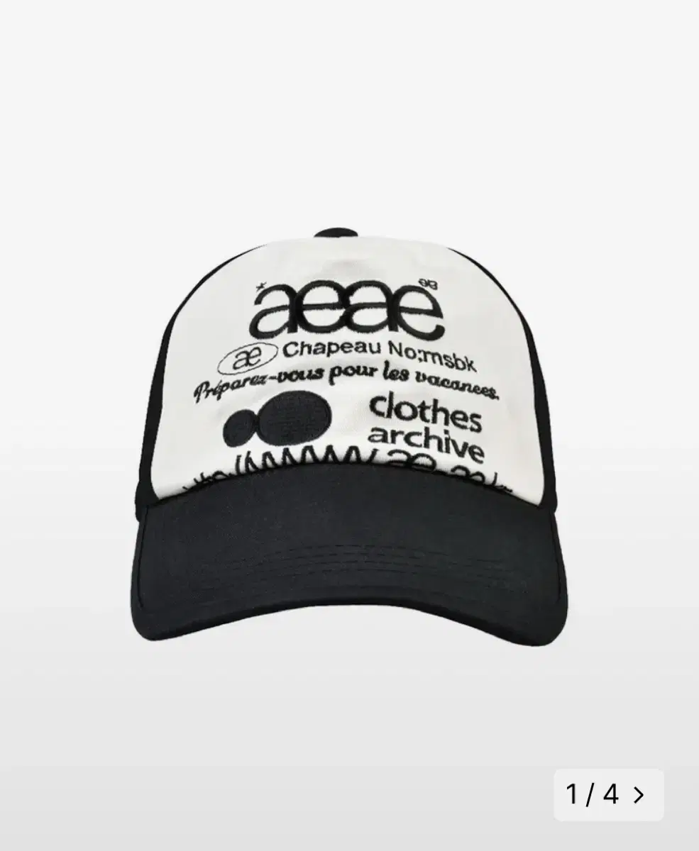 aeae 모자 WEB LOGO TWO TONE BALL CAP