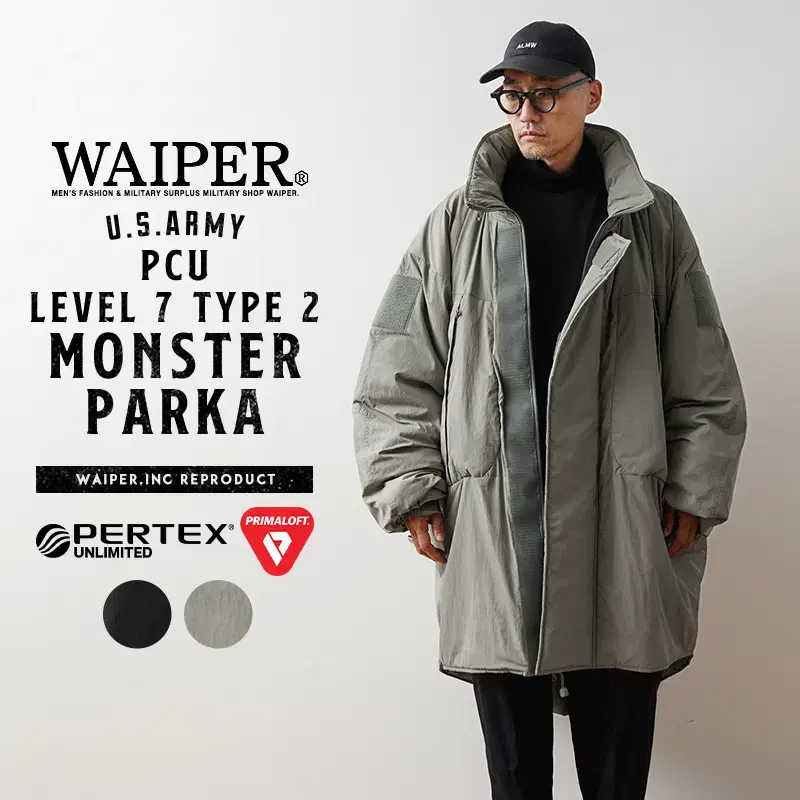 Wafer 24FW PCU Level7 Type2 Primaroft Pertex Monster Parka M