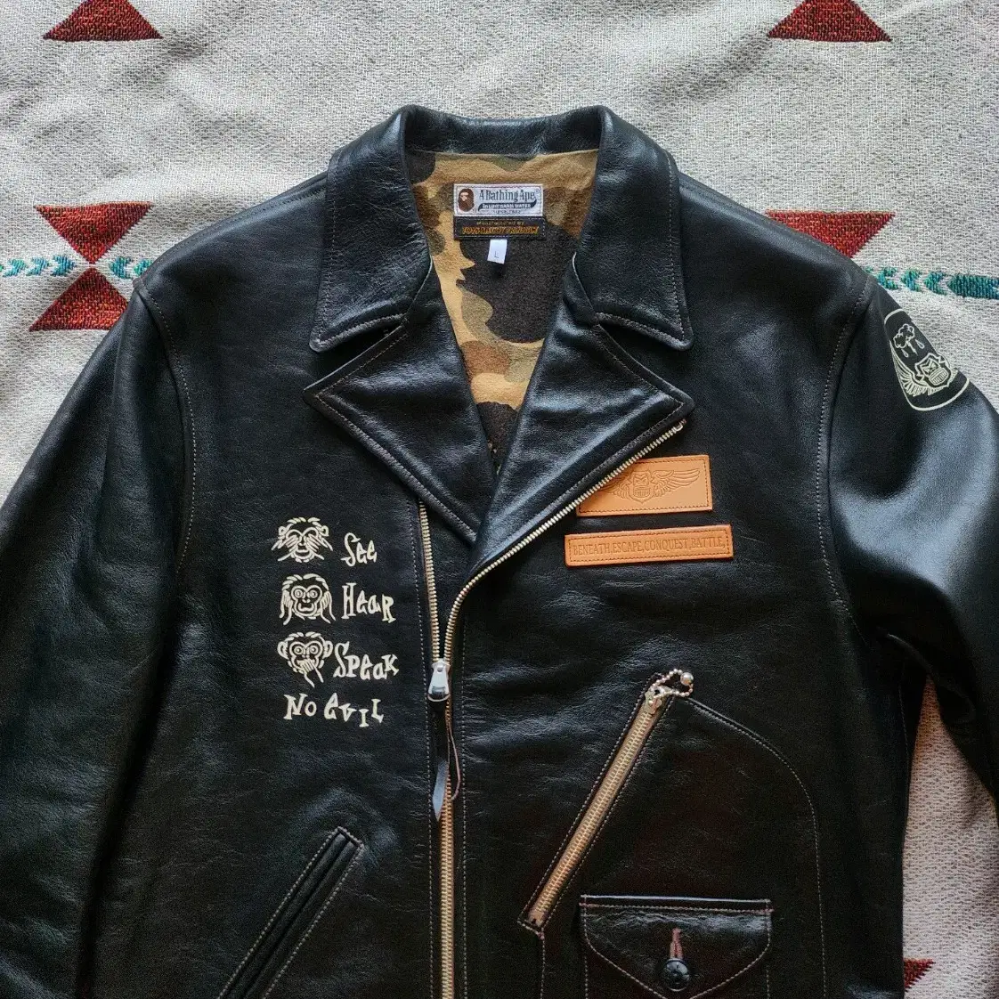 A BATHING APE✖️TOYS McCOY フライトジャケット A BATHING APE × TOYS MCCOY ア ベイシング エイプ×トイズマッコイ B