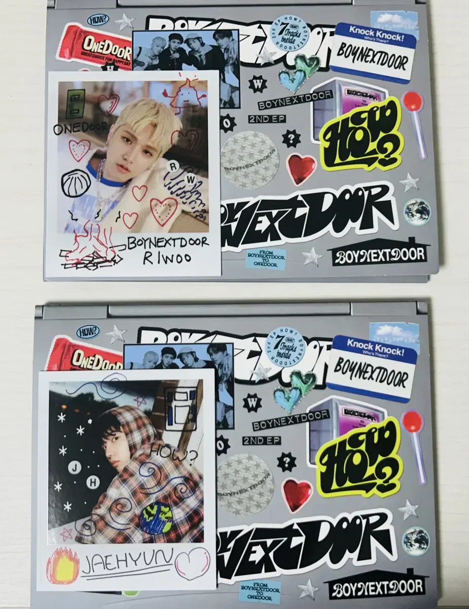 Boynextdoor HOW sticker version polaroid riwoo jaehyun