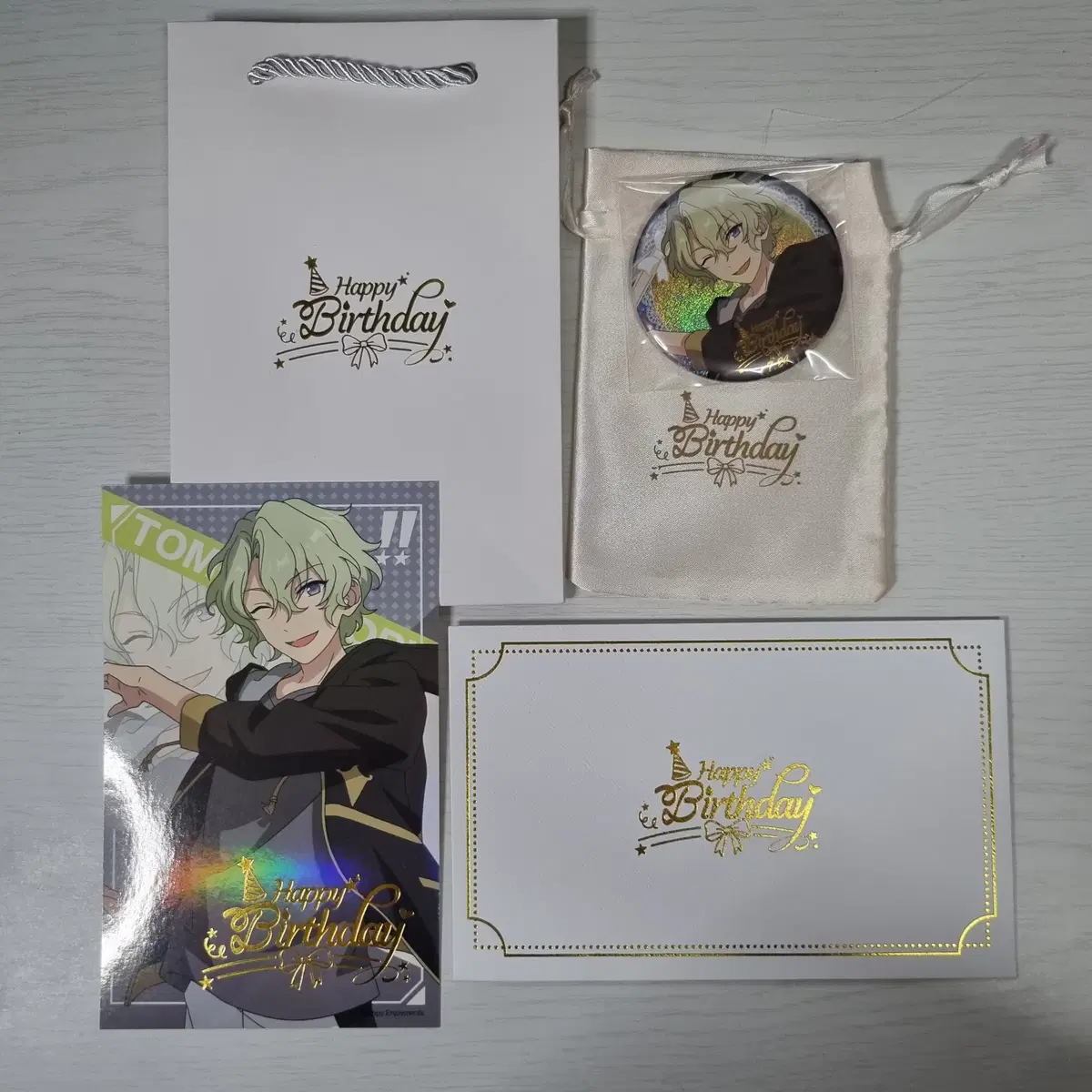 Anstar Hiyori birthday Merchandise Canbadges postcard Shopping bags