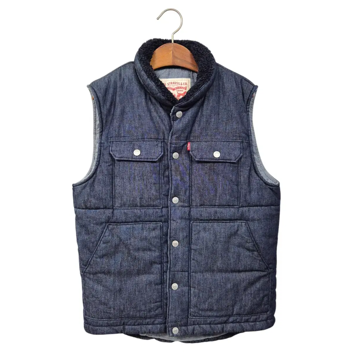 Levi's Fleece Kara Padded Denim Vest A397