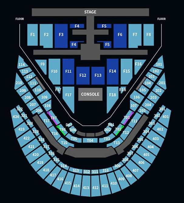 1/18 NCT127 콘서트 플로어석 F2구역 1석