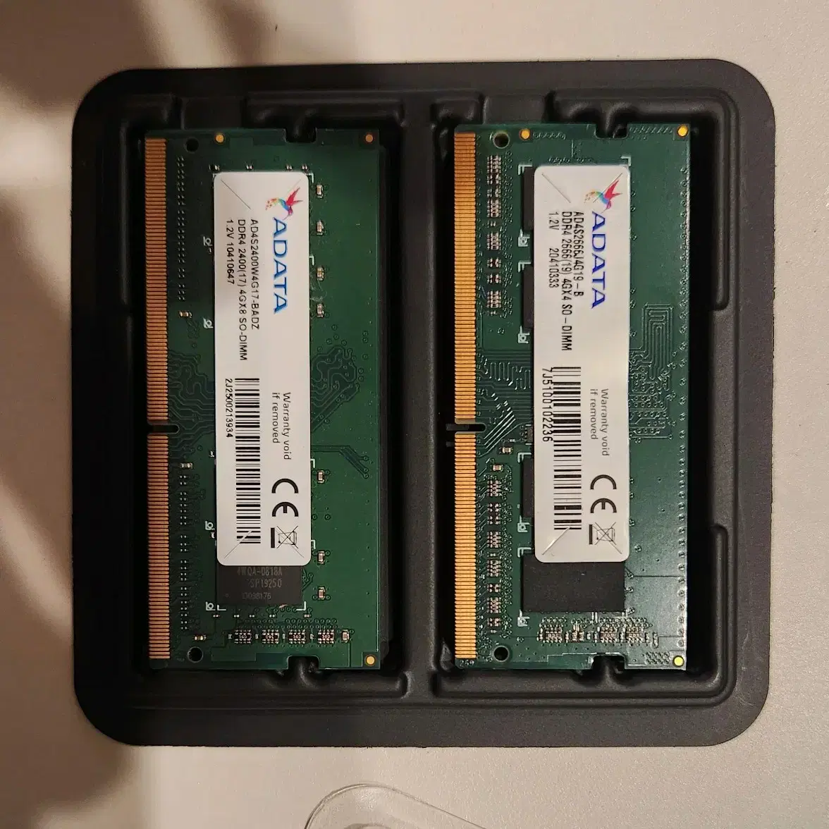 노트북 메모리 DDR4 4G 2개 총 8G