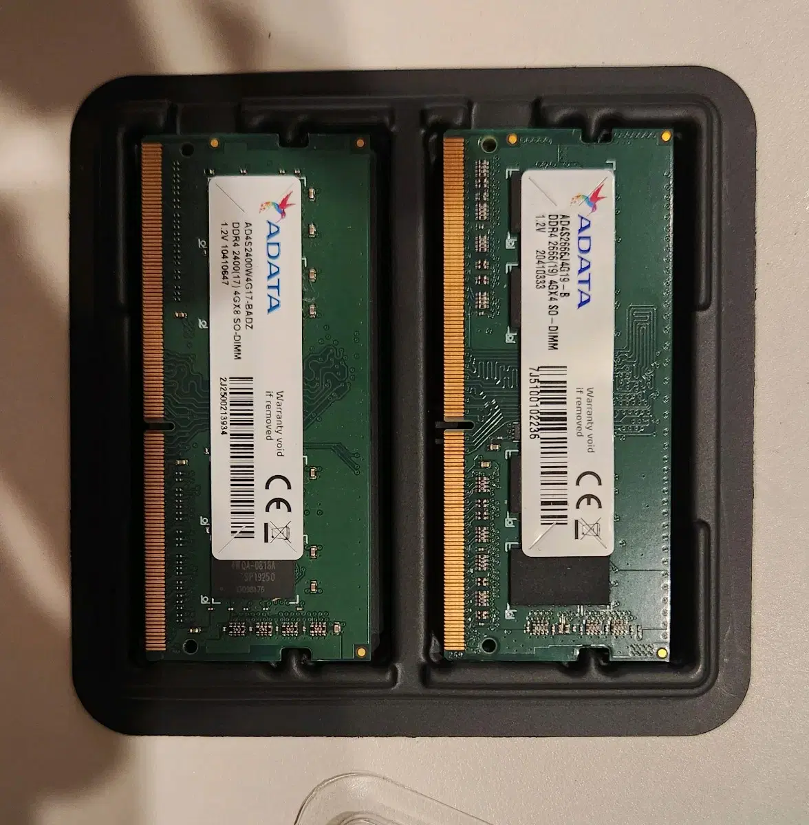 노트북 메모리 DDR4 4G 2개 총 8G