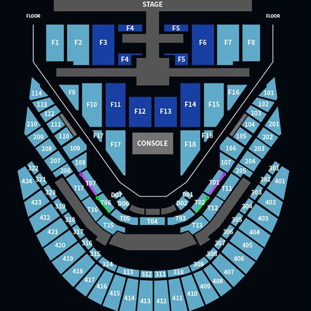 1/19 NCT127 콘서트 플로어석 F15구역 1석