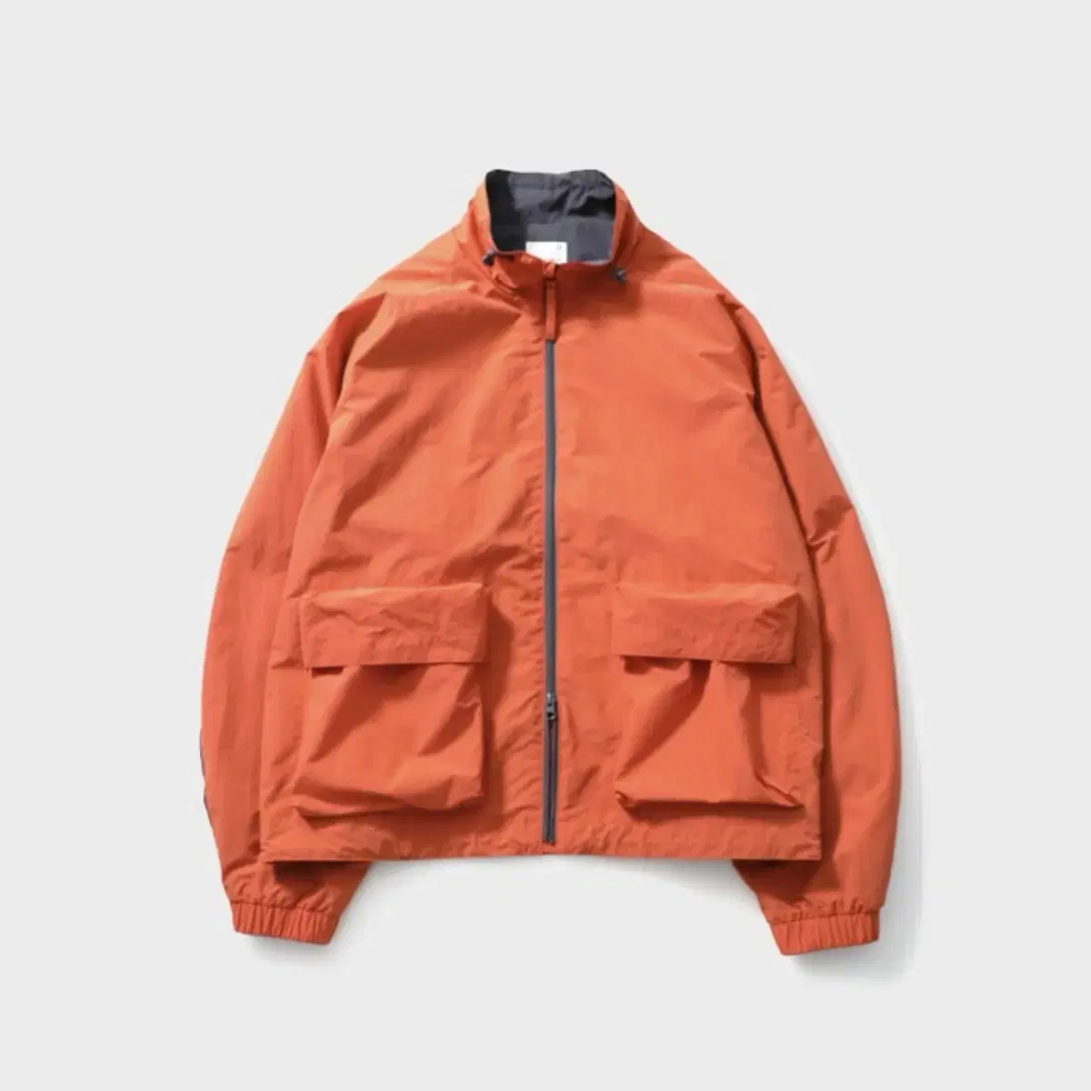 [M] Hollisun Parker Color Block Jacket Orange