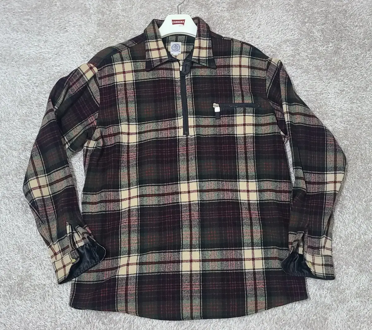 Jay Press Heavy Flannel Vahn Zip-up Check Shirt