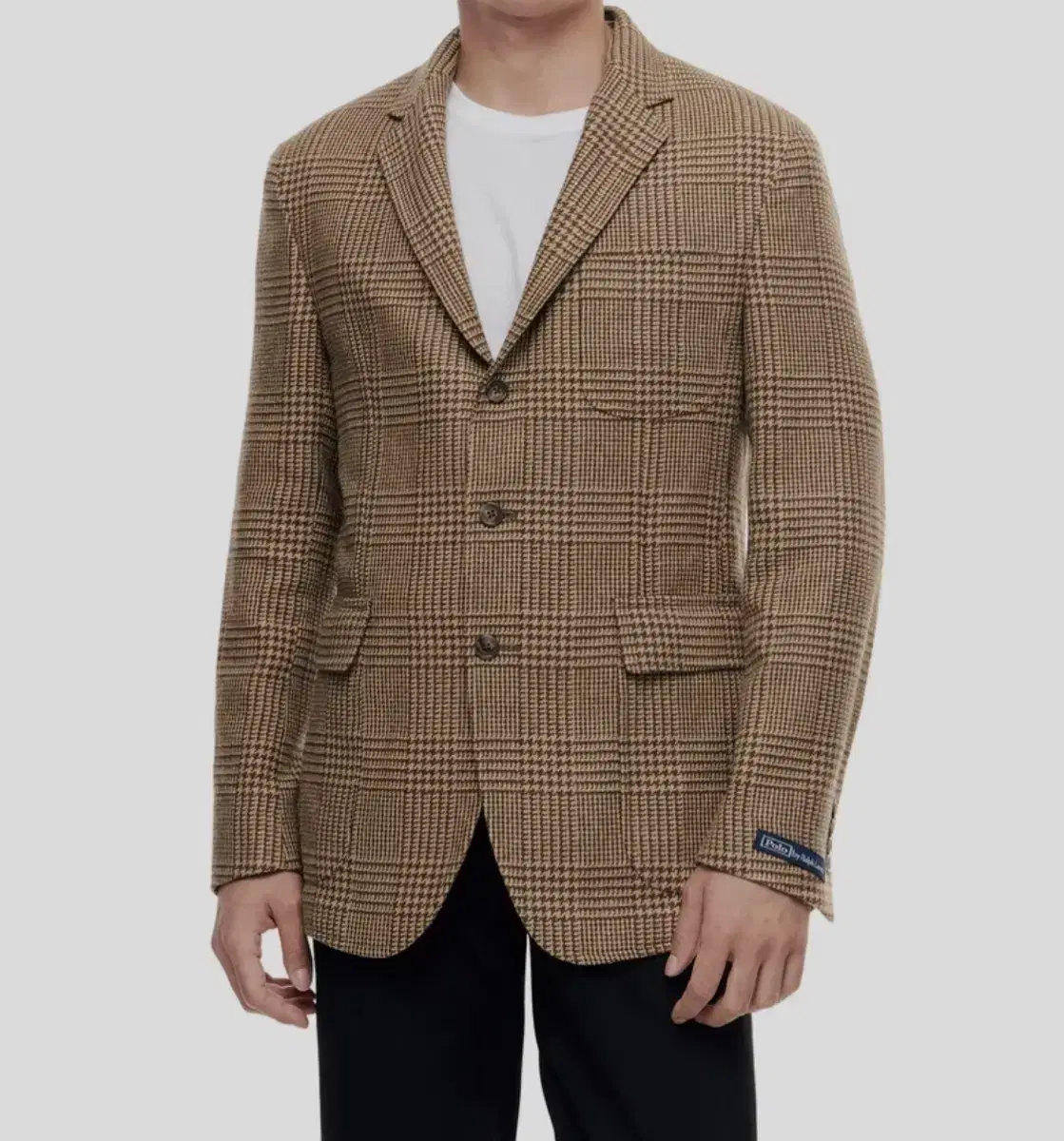 New Arrivals/Department Store Line) Polo Soft Plaid Silk Blend Suit Jacket