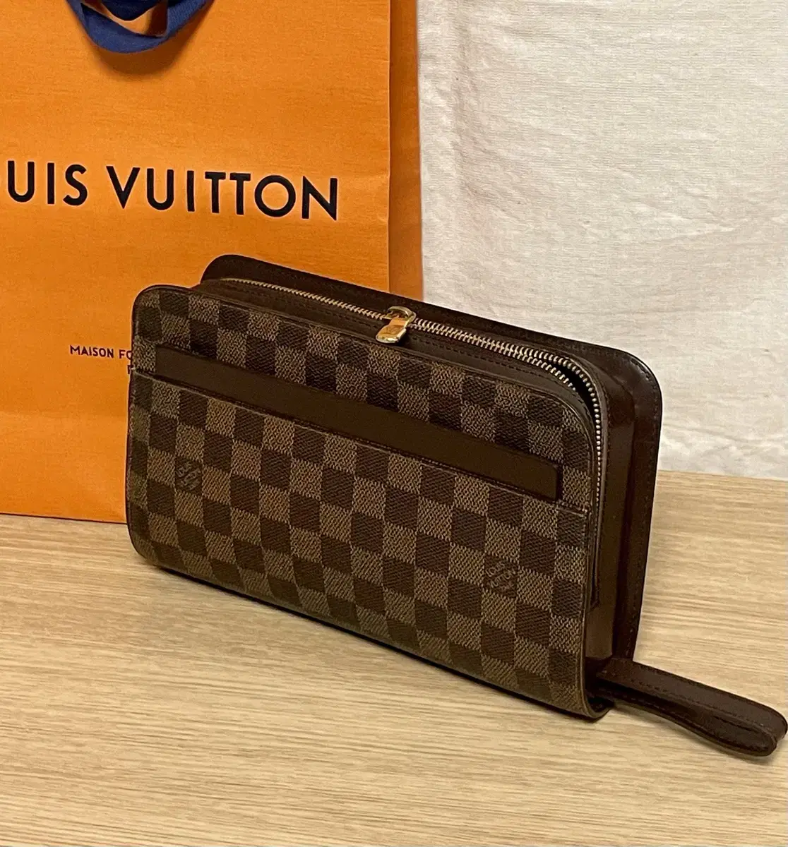 [정품] 루이비통 다미에 클러치백 가방 LOUIS VUITTON 파우치