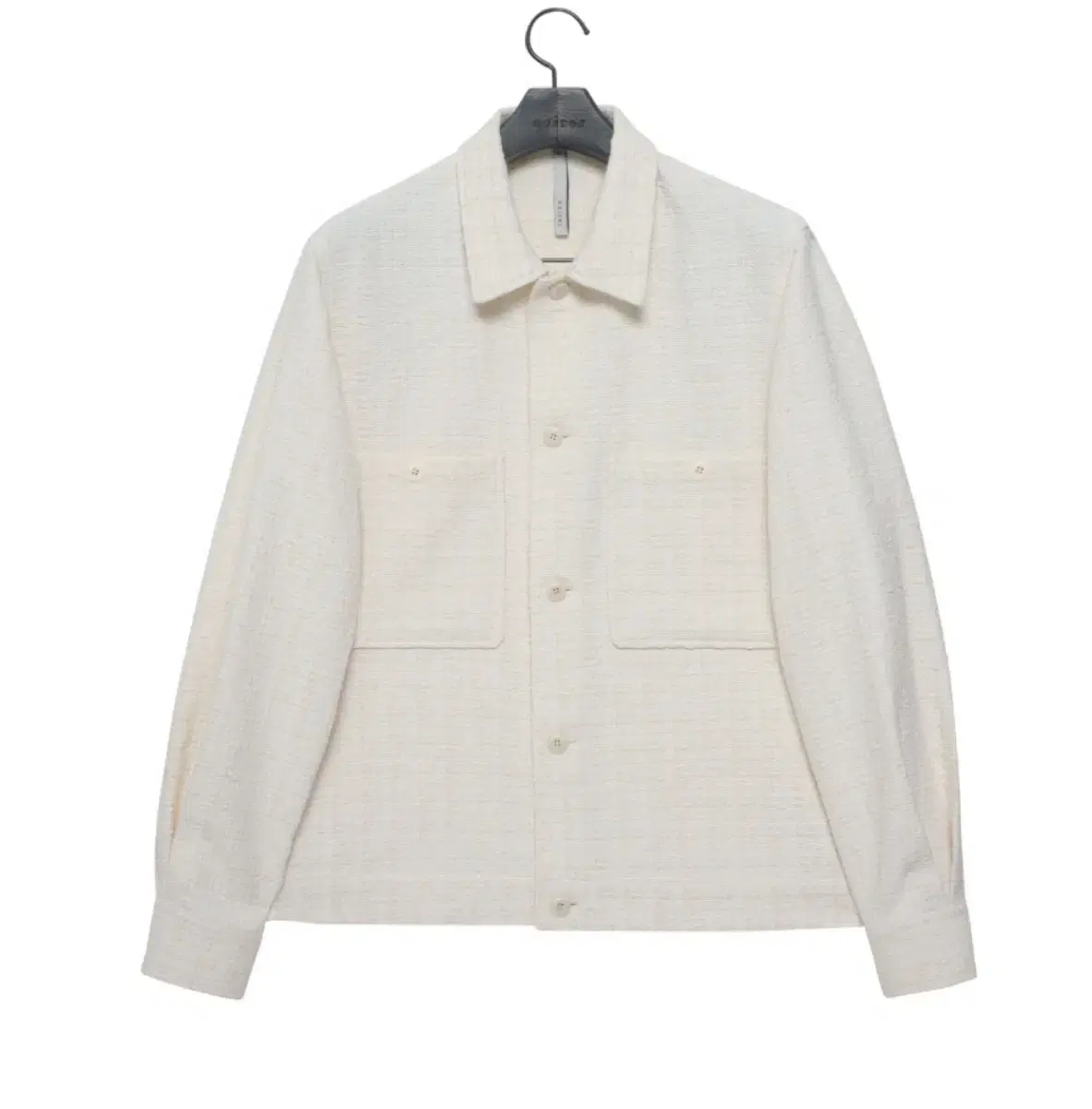 Neuer Wool Tweed Field Shirt Jacket Ivory 48size