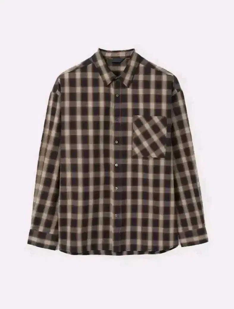 LEMARD - Cotton Pocket Tartan CheckShirt