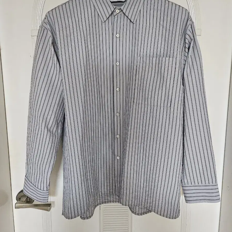 LEMARD - seersucker Stripe Shirt