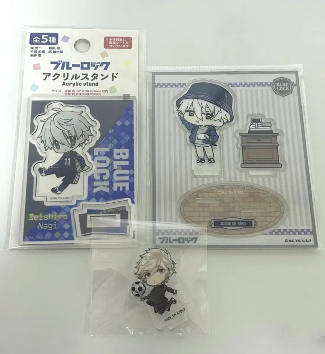 BLUELOCK Nagi Seishiro SD Acrylic 3pcs bulk Goods