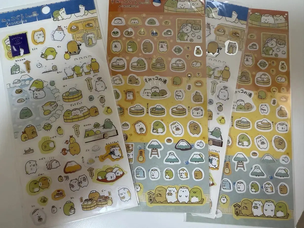 Sumikogurashi sticker 4 sheets in bulk